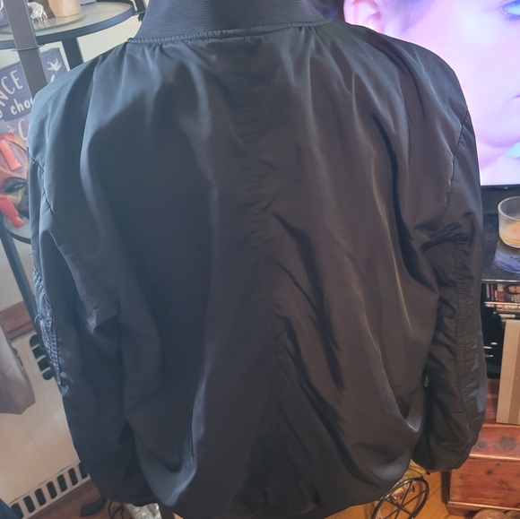 H&M Bomber Jacket lined with Light Pink - Picture 7 of 10